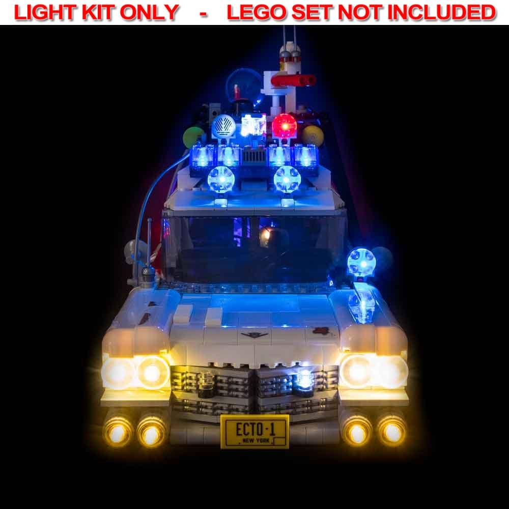 Light My Bricks - LIGHT KIT for LEGO® Ghostbusters Ecto-1 10274 Light & Sound & Remote Control Kit
