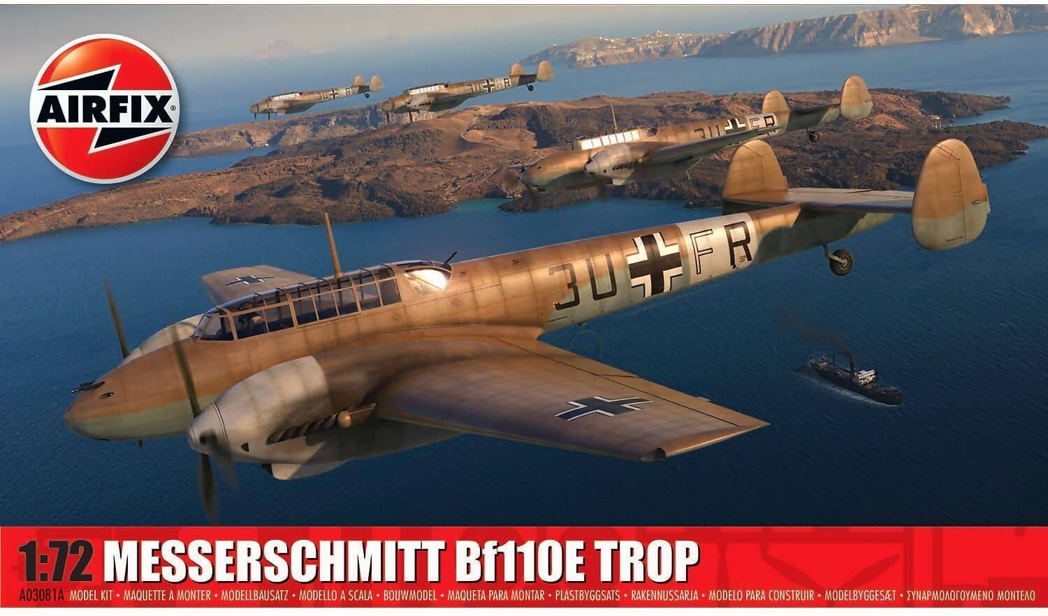 AIRFIX - MESSERSCHMITT BF110E/E-2 TROP 1:72 SCALE