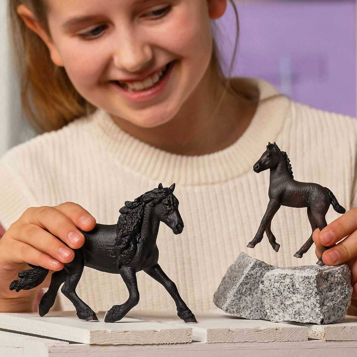 Schleich - Friesian Foal Horse Figurine