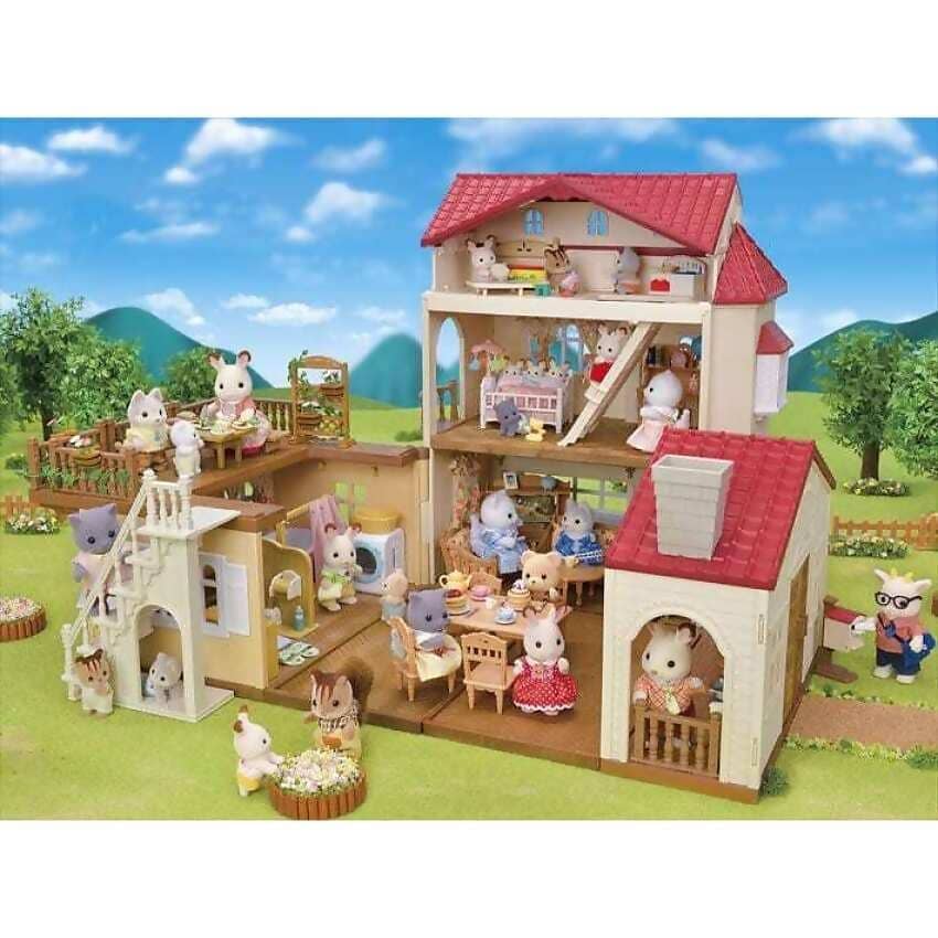 Sylvanian Families - Red Roof Country Home Secret Attic Playroom Figurine Playset