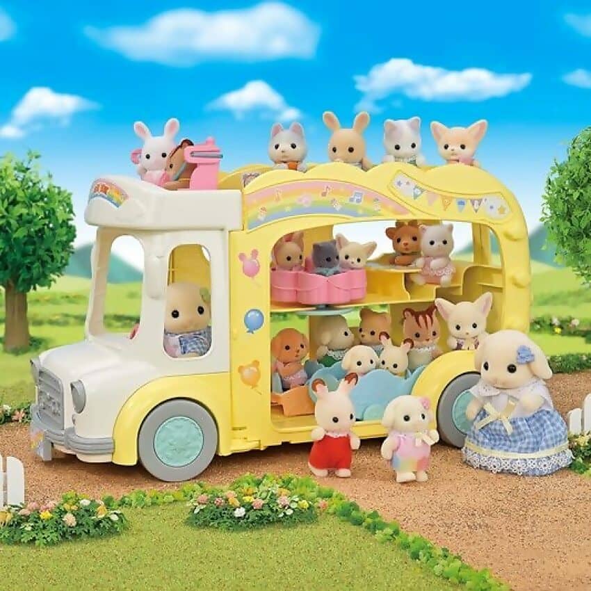 Sylvanian Families - Rainbow Fun Nursery Bus Playset