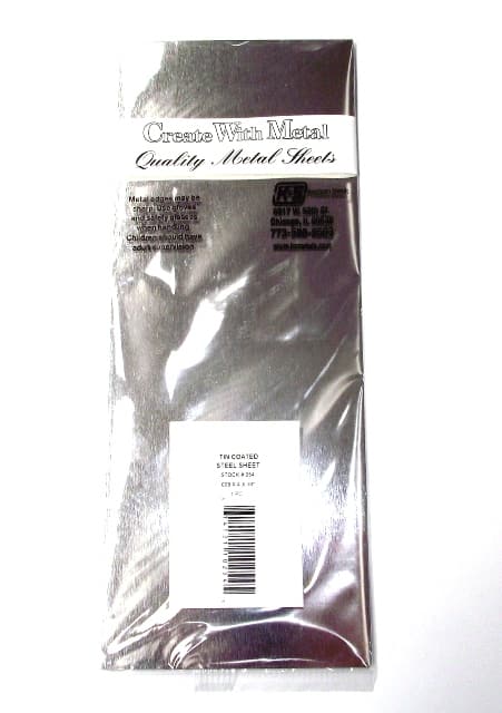 K&S METAL #254 TIN SHEET .008 4X10' 1PC