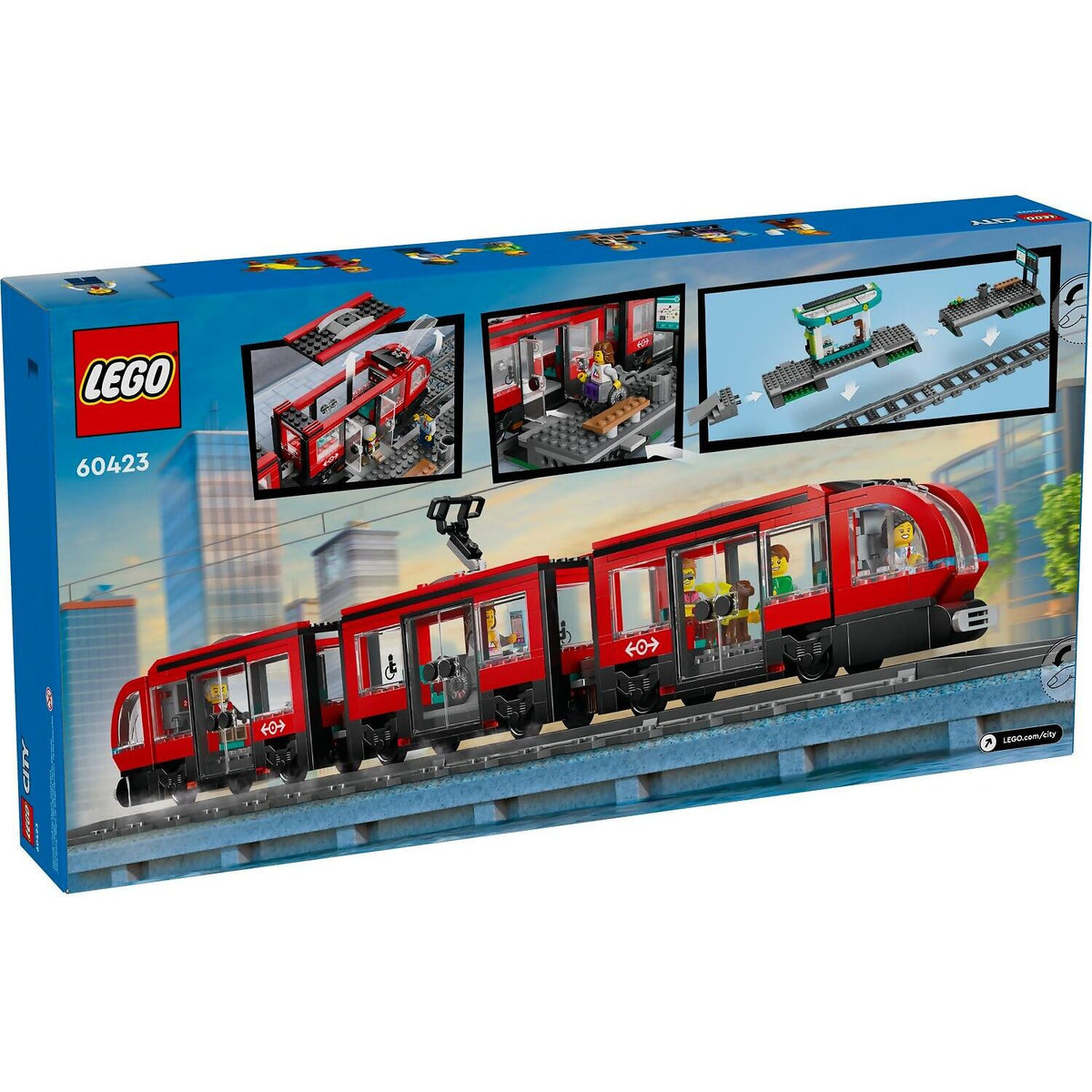 LEGO® 60423 Downtown Streetcar and Station - City