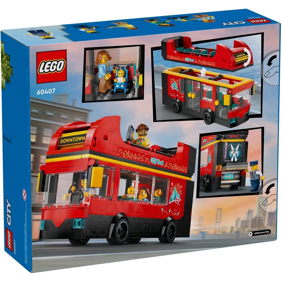 LEGO® 60407 Red Double-Decker Sightseeing Bus - City