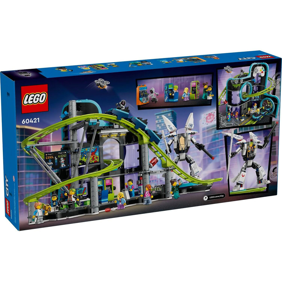 LEGO® 60421 Robot World Roller-Coaster Park - City