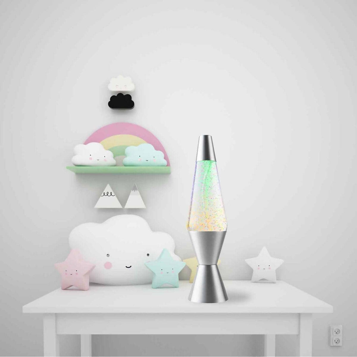 Landmark - Twister Liquid Lava Lamp 3 Colour Changing Led Usb Charging 36cm