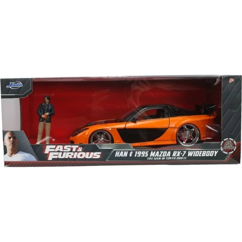 JADA TOYS - FAST & FURIOUS 1997 MAZDA RX-7 WITH HAN 1:24 SCALE DIECAST SET