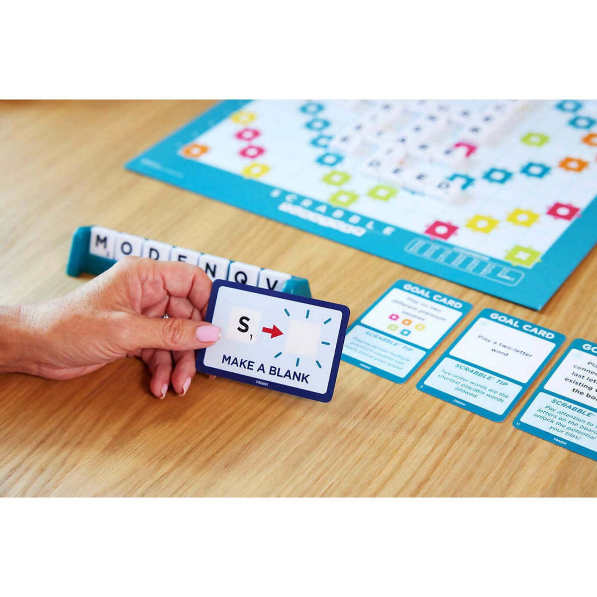 Scrabble - Scrabble Together 2 Games-in-1 Double Sided Board - Mattel
