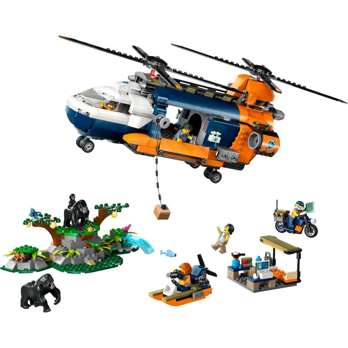 LEGO® 60437 Jungle Explorer Helicopter at Base Camp - City