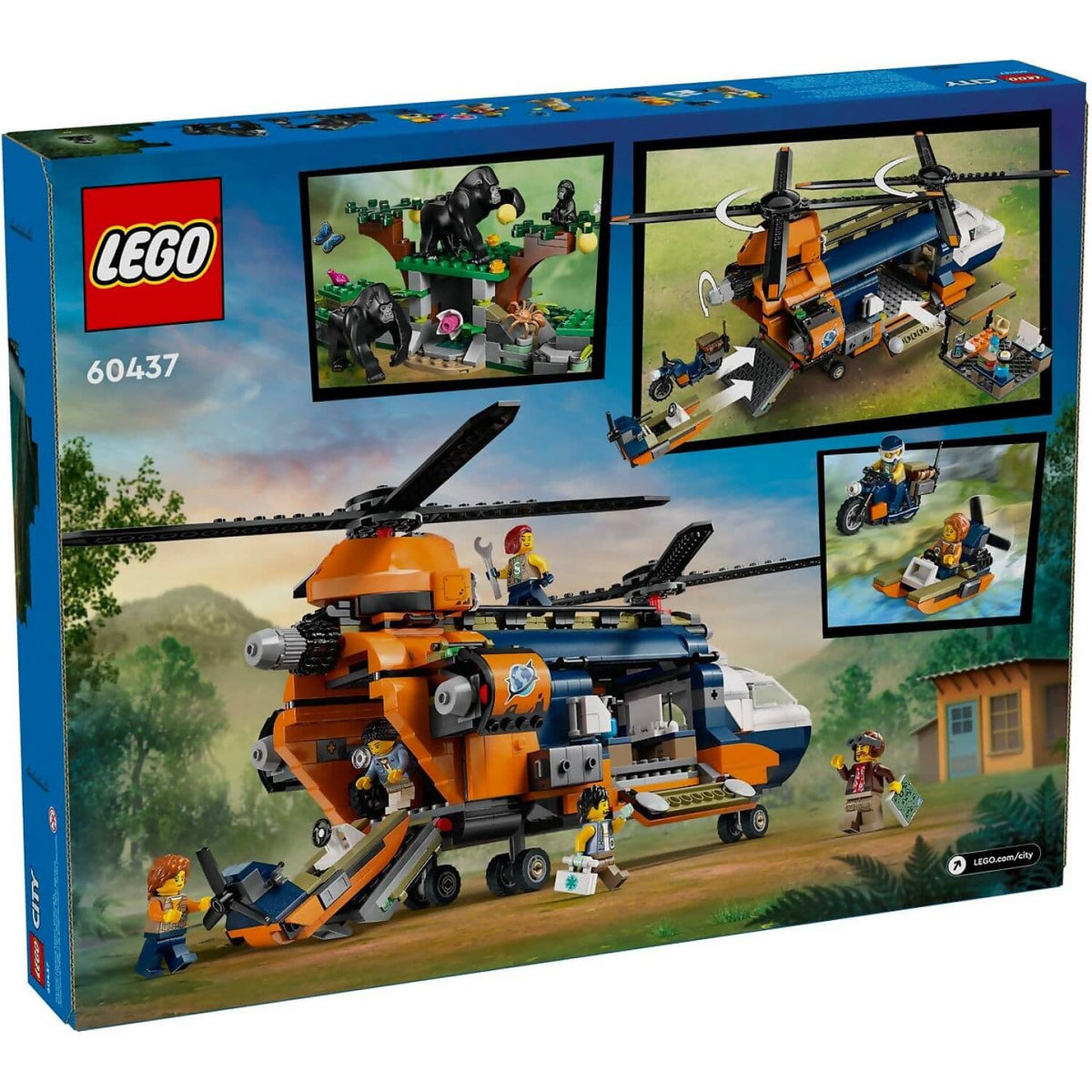 LEGO® 60437 Jungle Explorer Helicopter at Base Camp - City