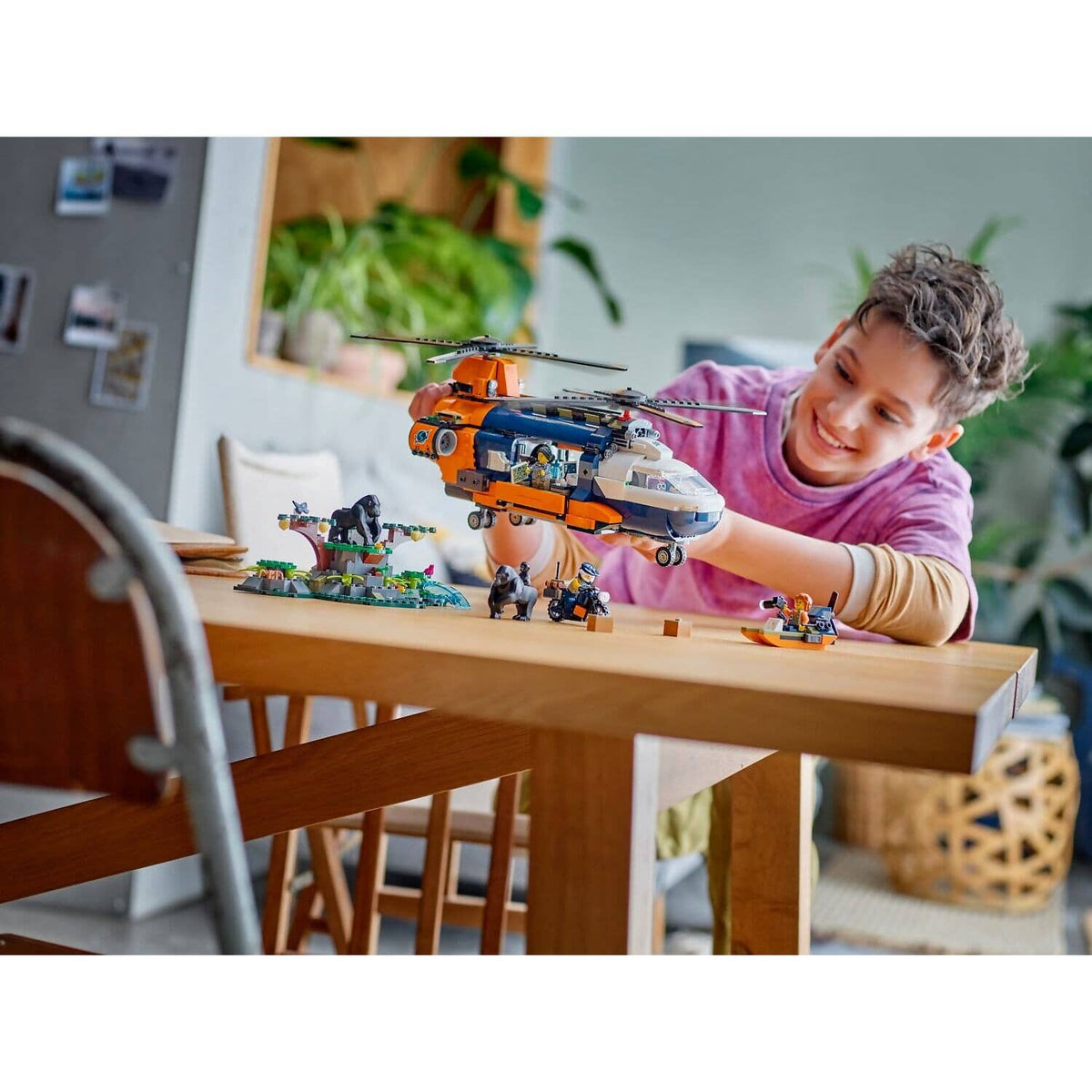 LEGO® 60437 Jungle Explorer Helicopter at Base Camp - City