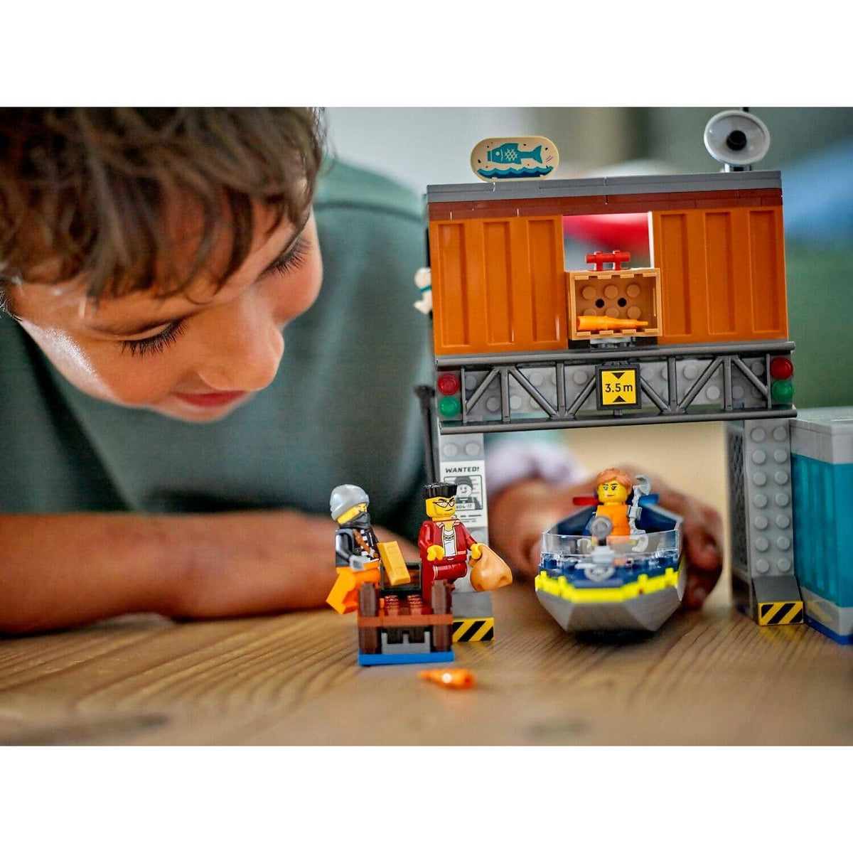 LEGO® 60417 Police Speedboat and Crooks Hideout - City