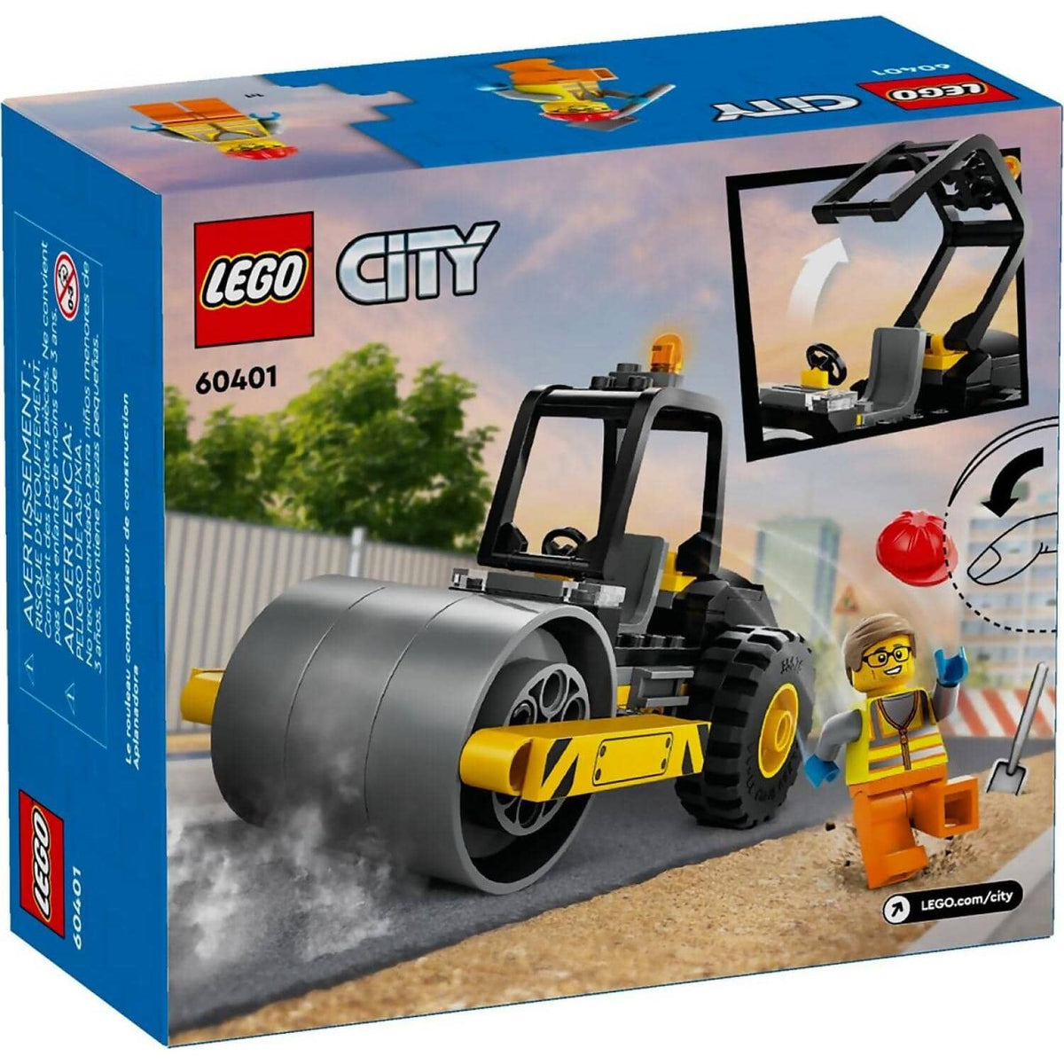 LEGO® 60401 Construction Steamroller - City