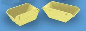 MODEL SCENE 5088 OO SKIPS LARGE & SMALL YELLOW HO