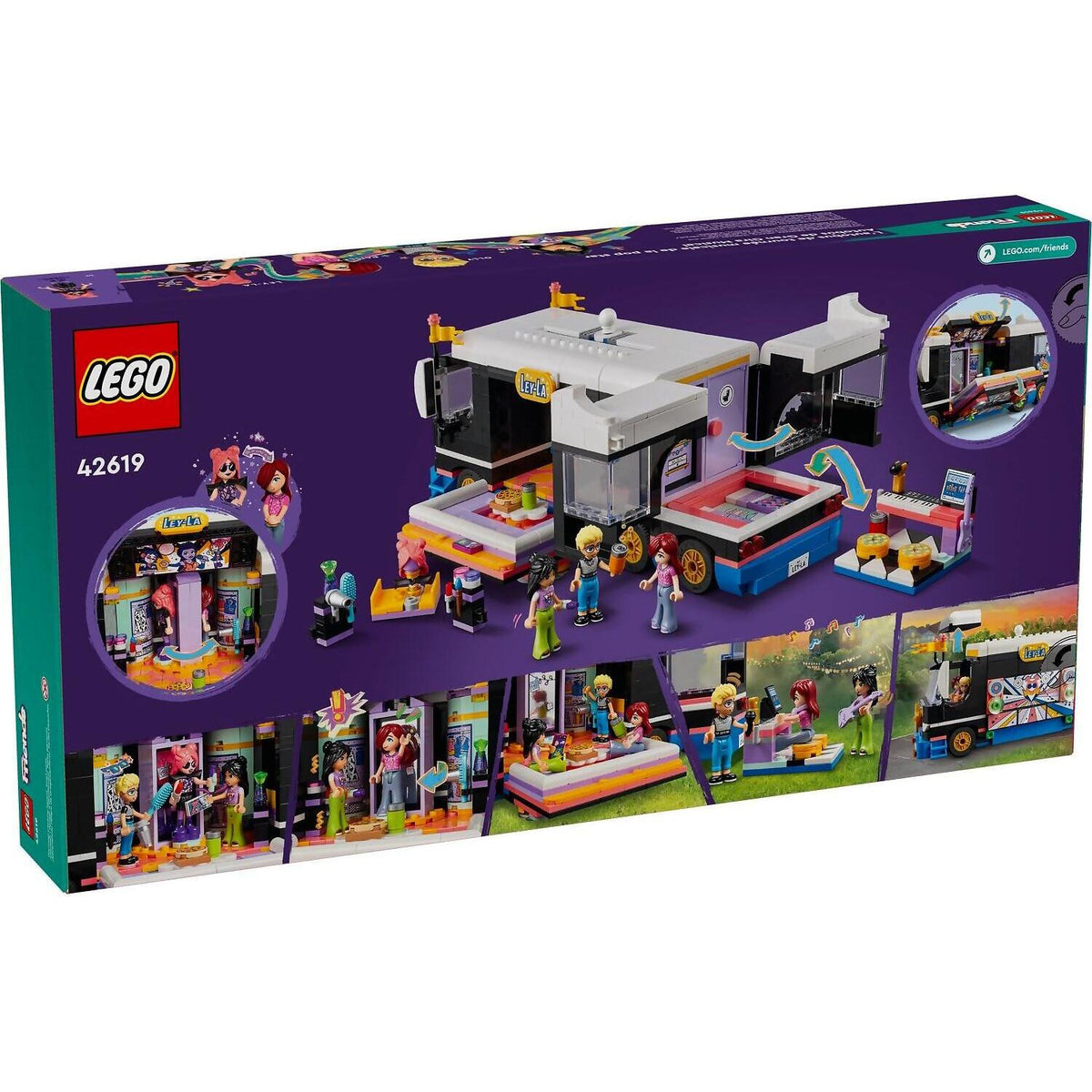 LEGO® 42619 Pop Star Music Tour Bus - Friends
