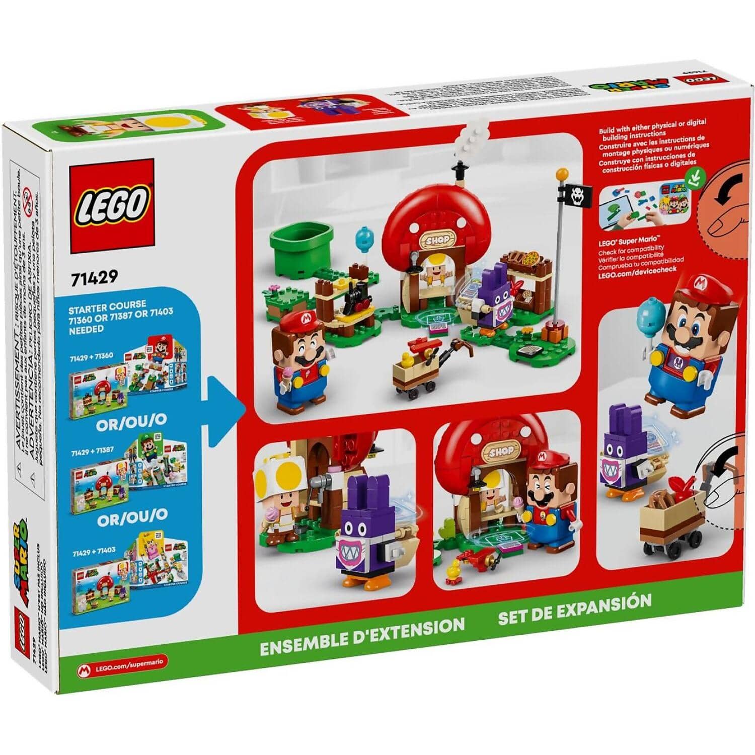 LEGO® 71429 Nabbit at Toad's Shop Expansion Set - Super Mario™