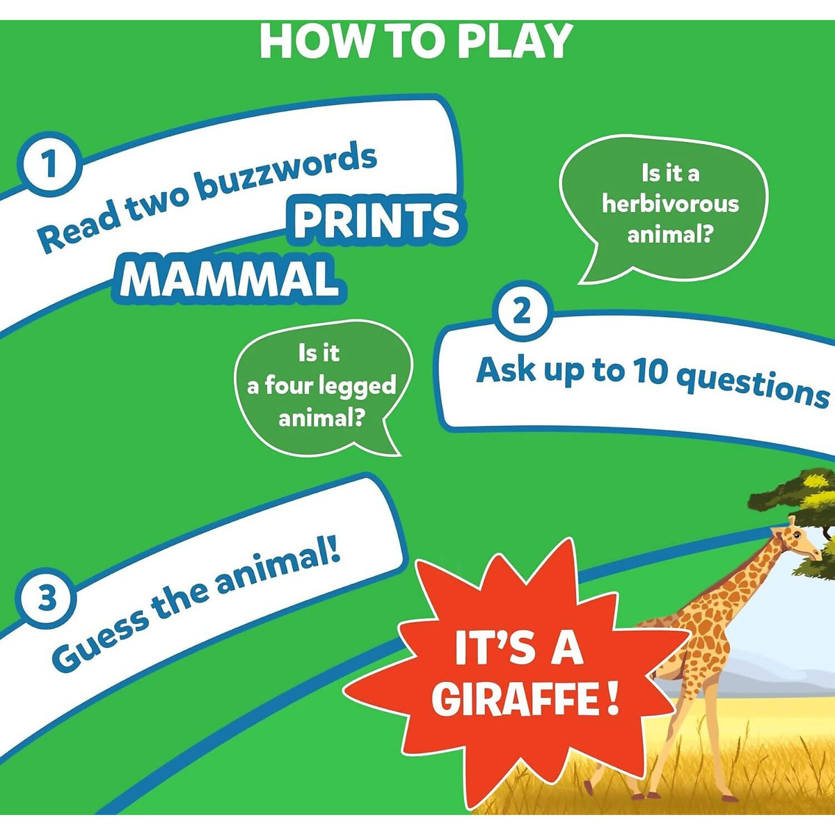 Skillmatics - Guess In 10 Animal Kingdom Card Game