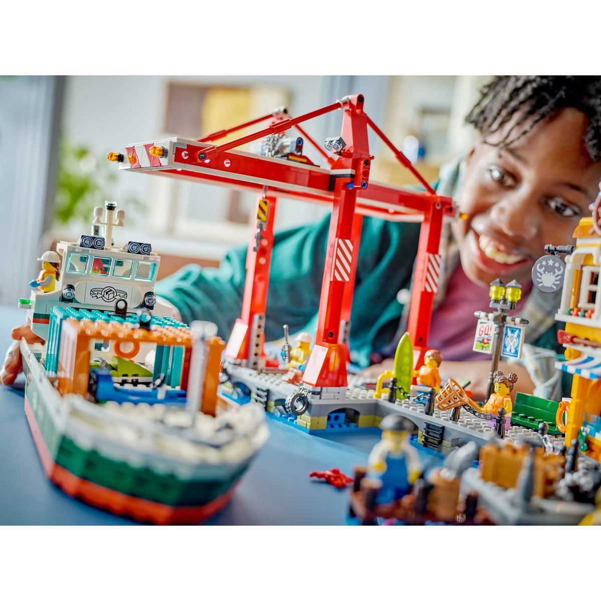 LEGO® 60422 Seaside Harbor with Cargo Ship - City