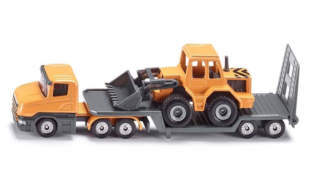 Siku - Low Loader With Front Loader Transport Load-up