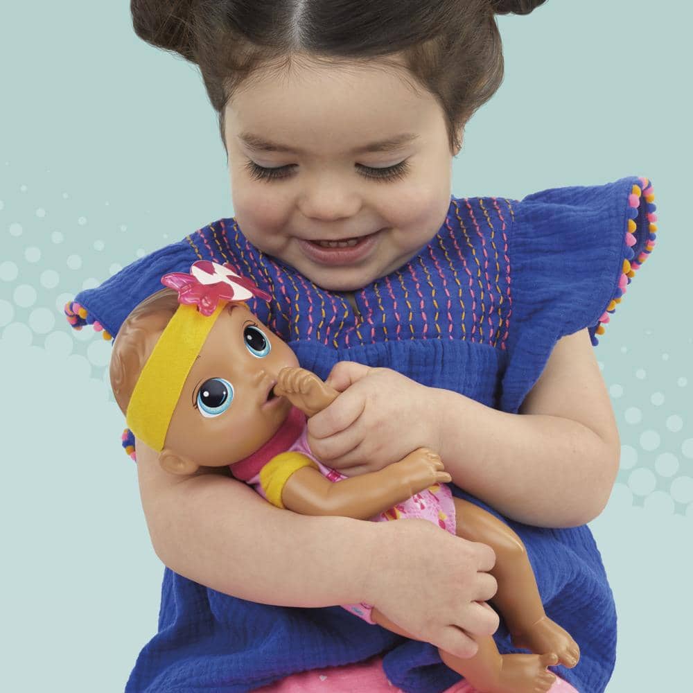 Baby Alive - Sweet N Snuggly Baby Soft-bodied Washable Doll Bottle First Baby Doll Toy For Kids 18 Months Old And Up Hasbro