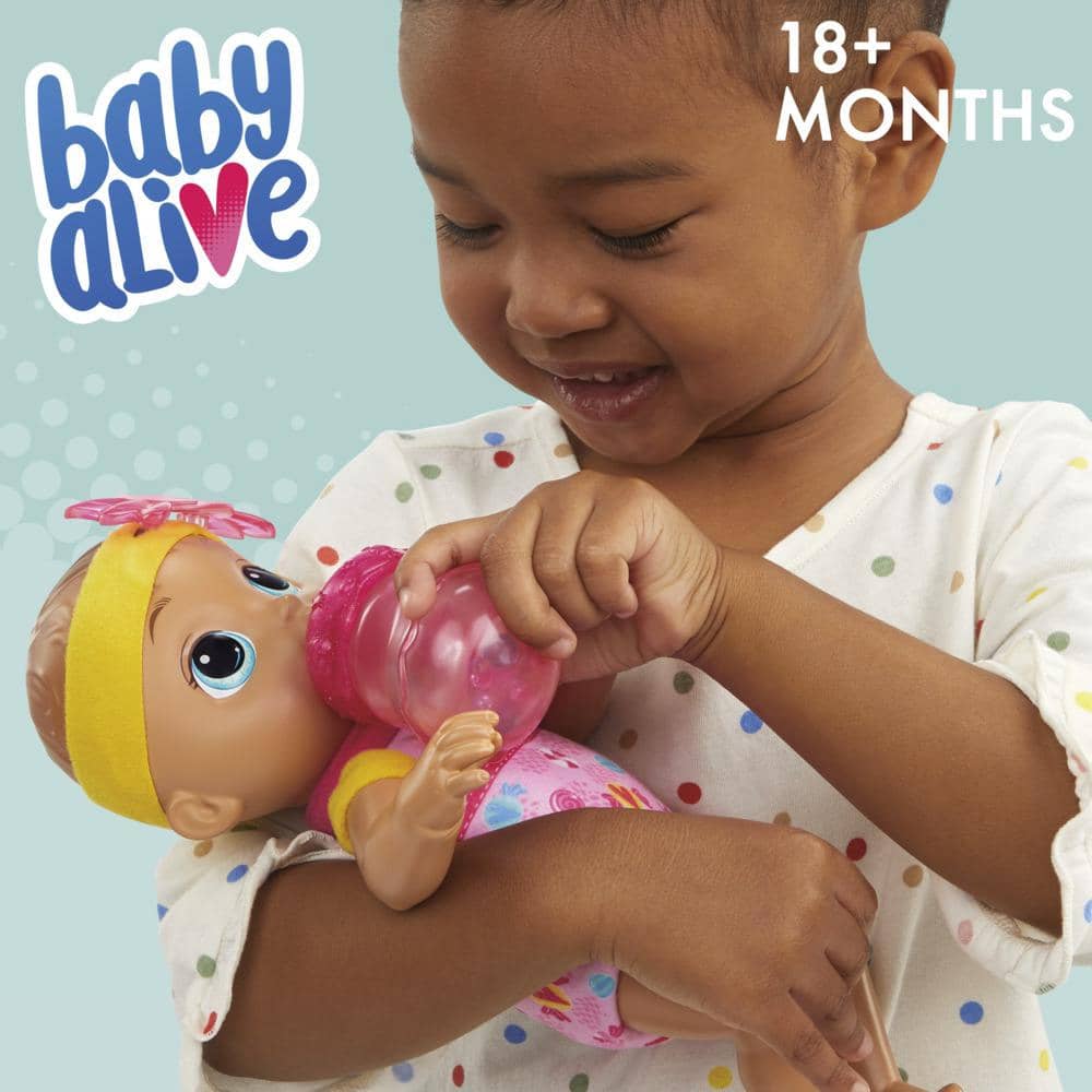Baby Alive - Sweet N Snuggly Baby Soft-bodied Washable Doll Bottle First Baby Doll Toy For Kids 18 Months Old And Up Hasbro