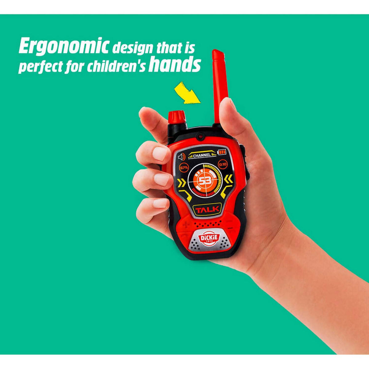 Dickie Toys - Kids Red Two-Way Adventure Radio Playset