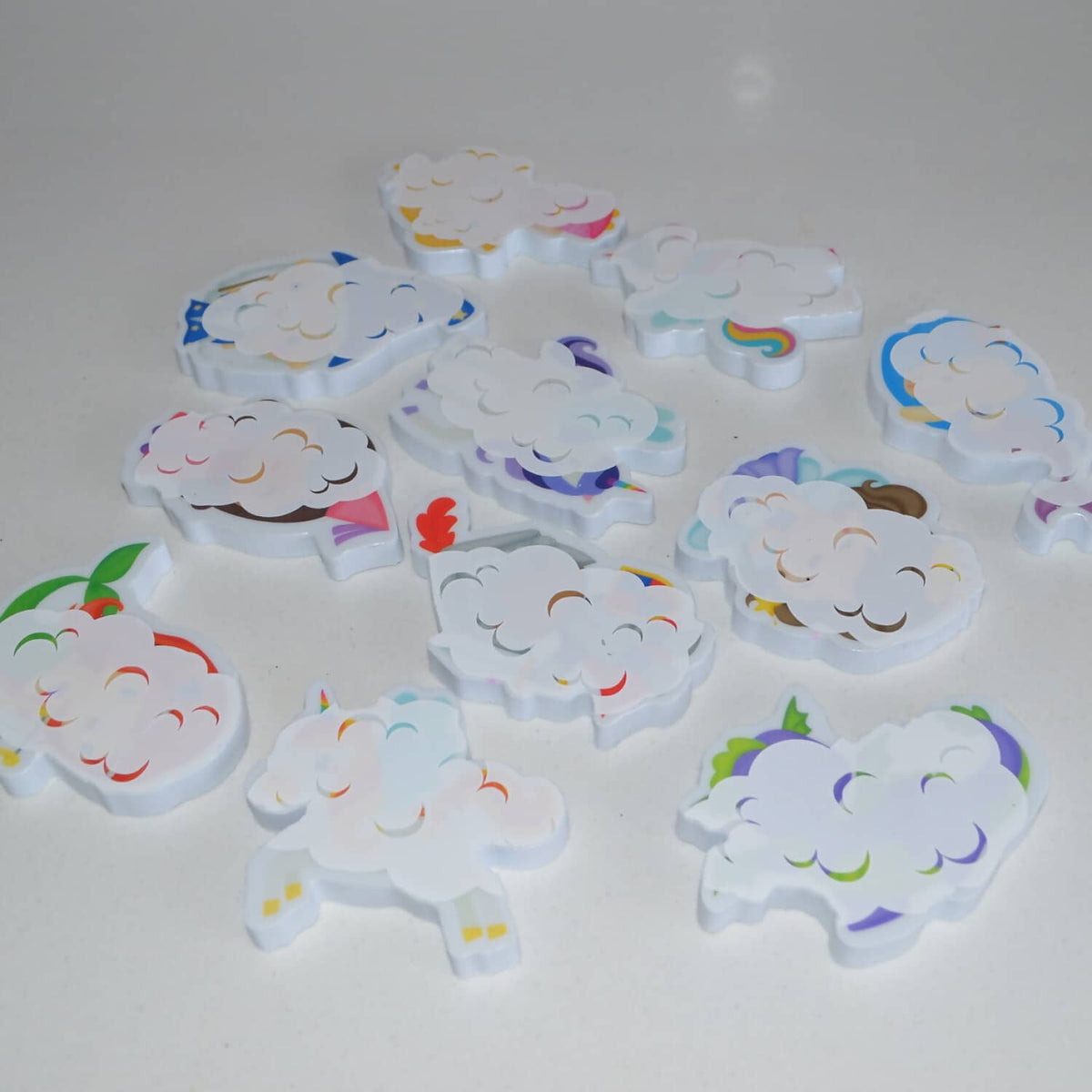 Buddy & Barney - Colour Changing Bath Stickers - Magical Creatures
