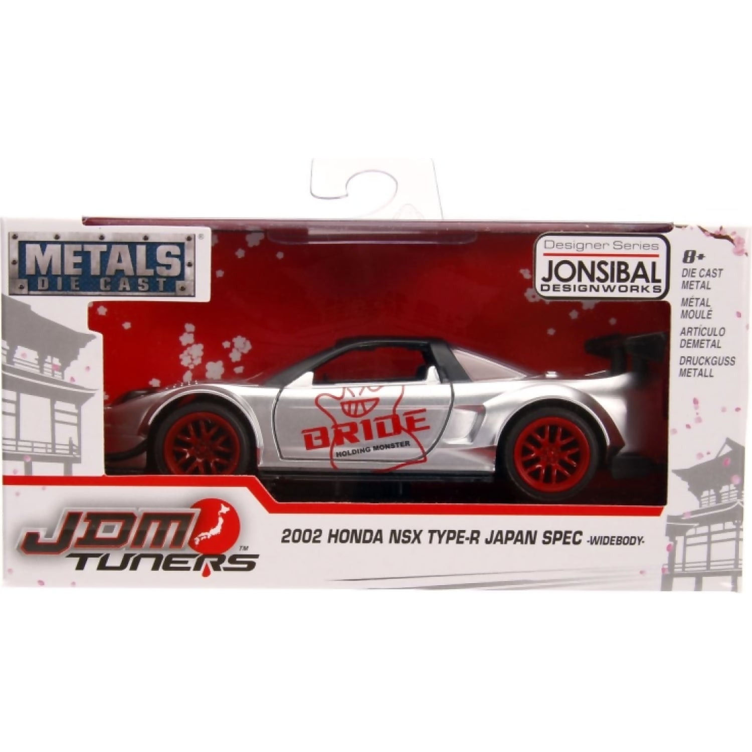 JADA TOYS - JDM TUNERS 2002 HONDA NSX TYPE-R JAPAN SPEC WIDEBODY 1:32 SCALE DIECAST VEHICLE