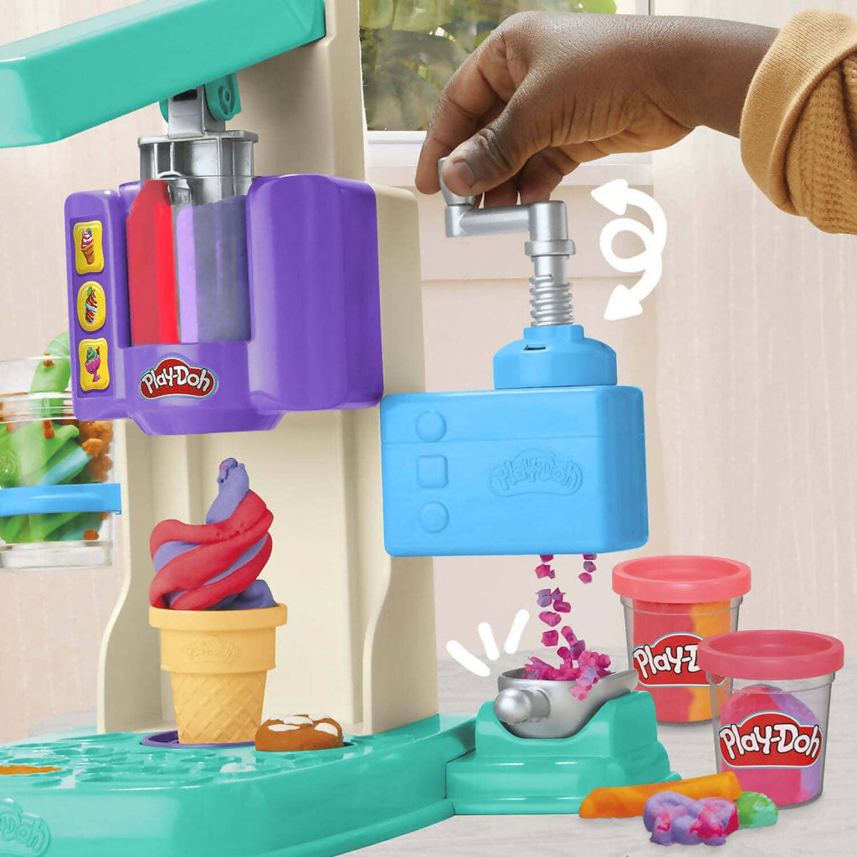 Play-Doh - Rainbow Swirl Ice Cream Playset