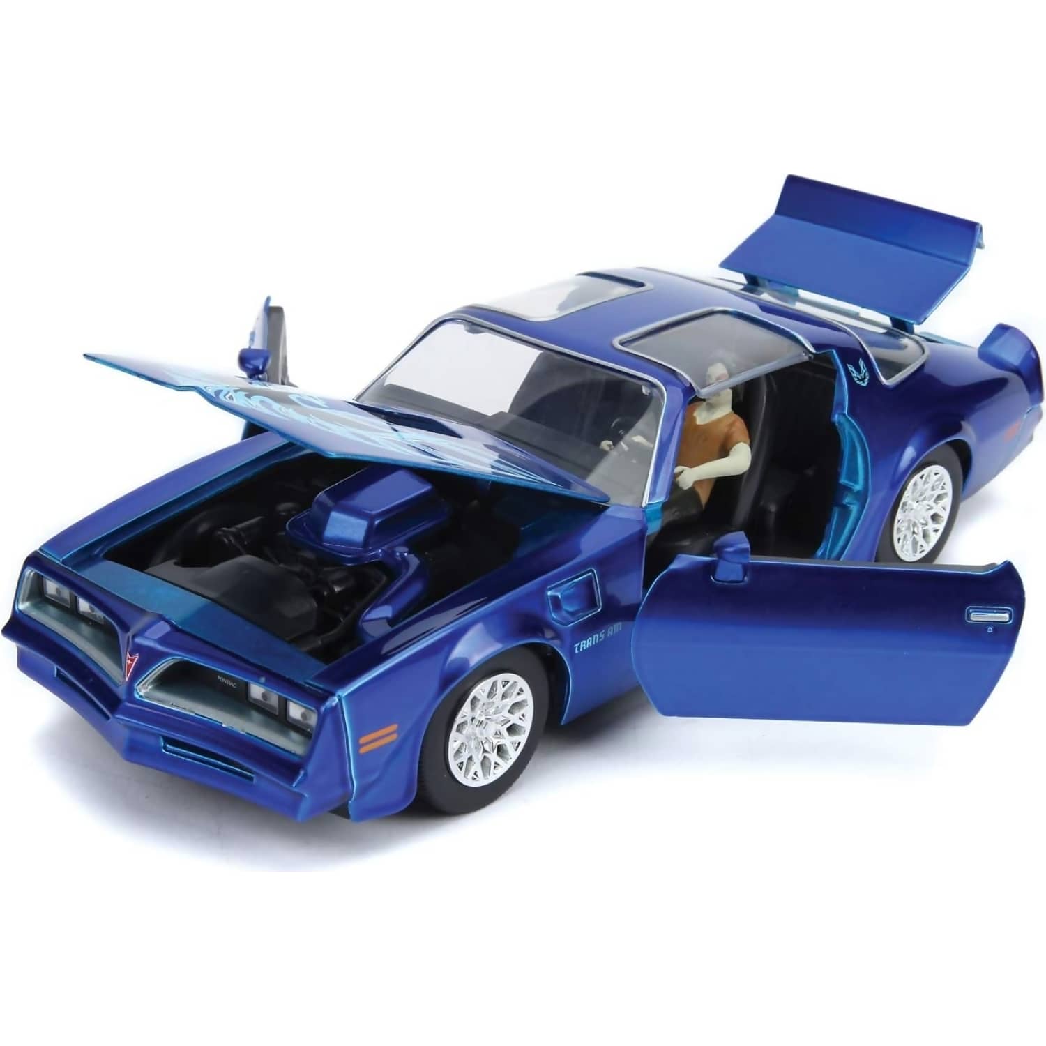 JADA TOYS - HOLLYWOOD RIDES IT 1977 PONTIAC FIREBIRD WITH PENNYWISE 1:24 SCALE DIECAST VEHICLE & FIGURE SET