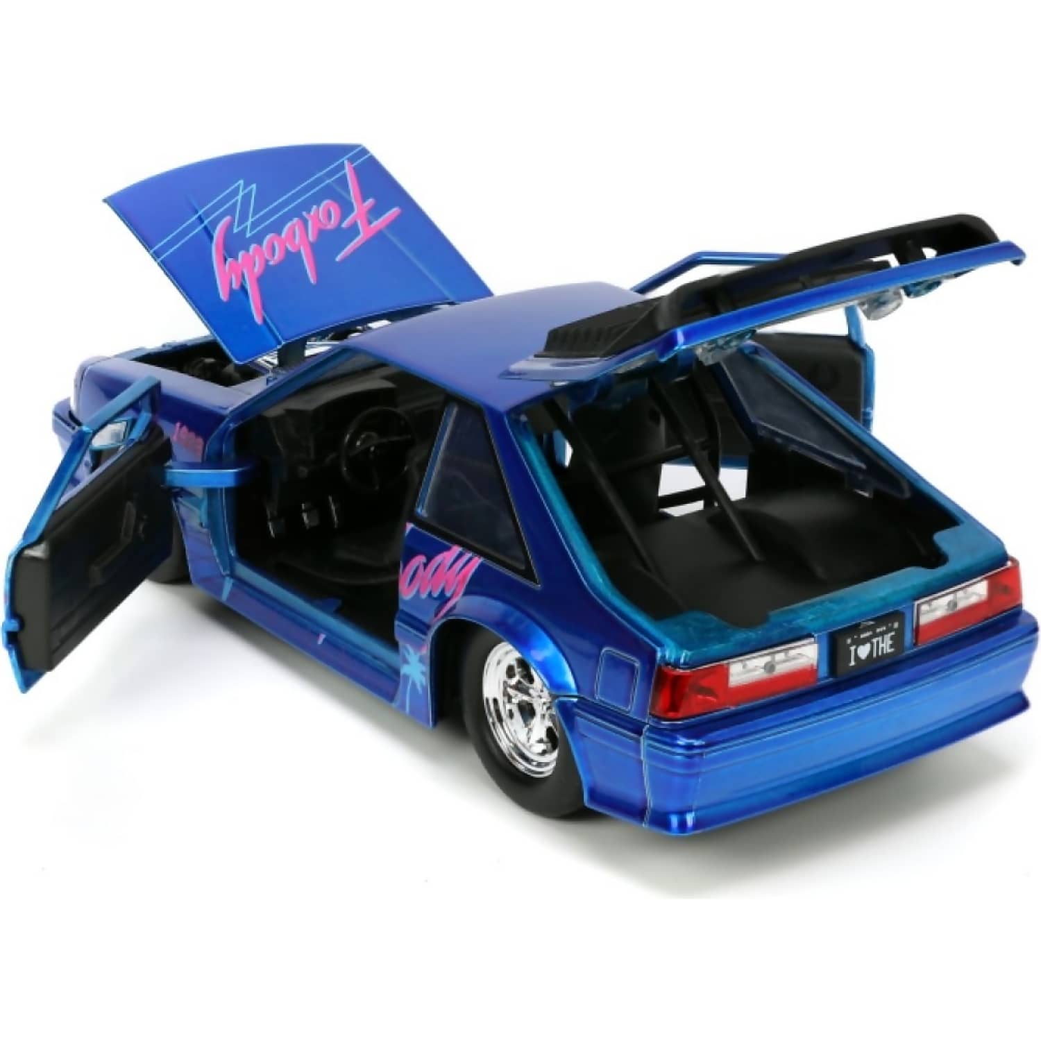 JADA TOYS - I LOVE THE 80'S 1989 FORD MUSTANG GT 1:24 SCALE DIECAST VEHICLE
