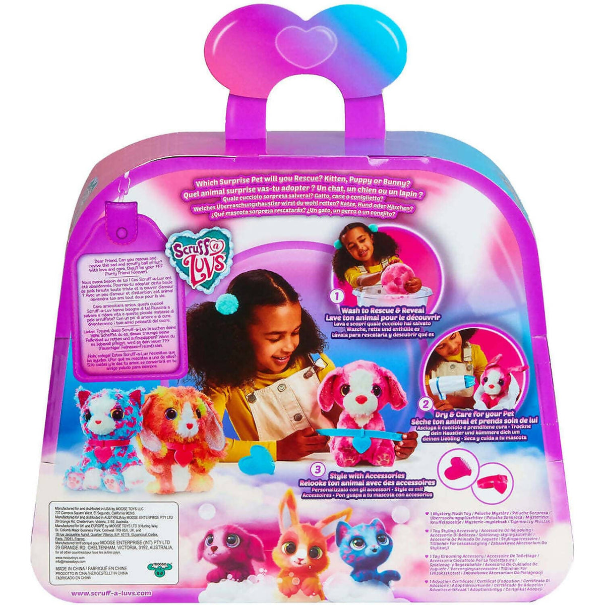 Little Live Pets - Scruff a Luvs Neon Pets - Puppy or Kitty or Bunny