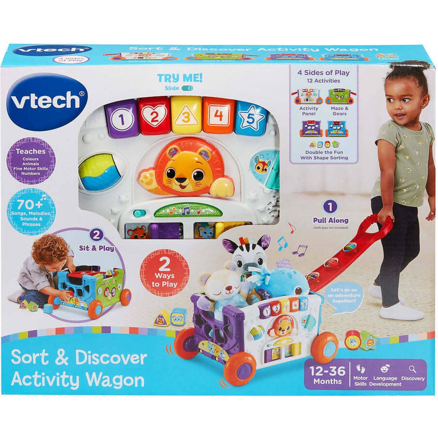 VTech - Sort & Discover Activity Wagon Red