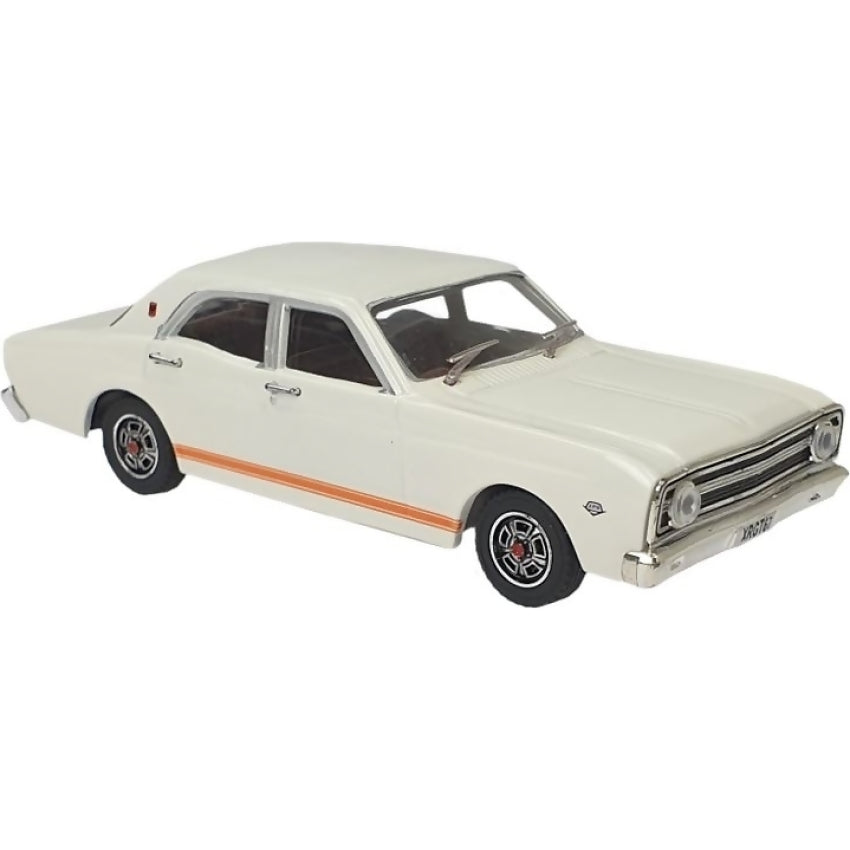 DDA COLLECTIBLES - 1:43 SCALE - AVIS WHITE 1967 FORD FALCON XR GT - DIECAST MODEL