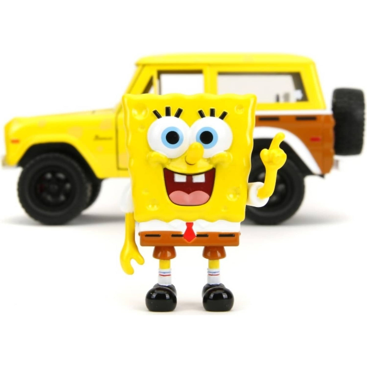 JADA TOYS - SPONGEBOB SQUAREPANTS 1972 FORD BRONCO WITH SPONGEBOB 1:24 SCALE DIECAST VEHICLE SET