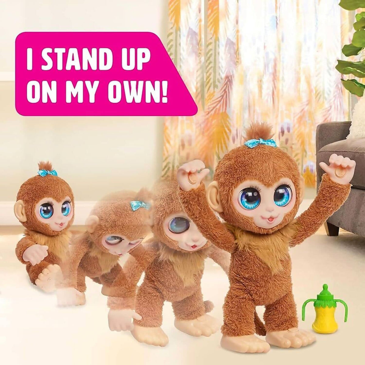 FurReal - Peanut The Playful Monkey 15-inch Plush