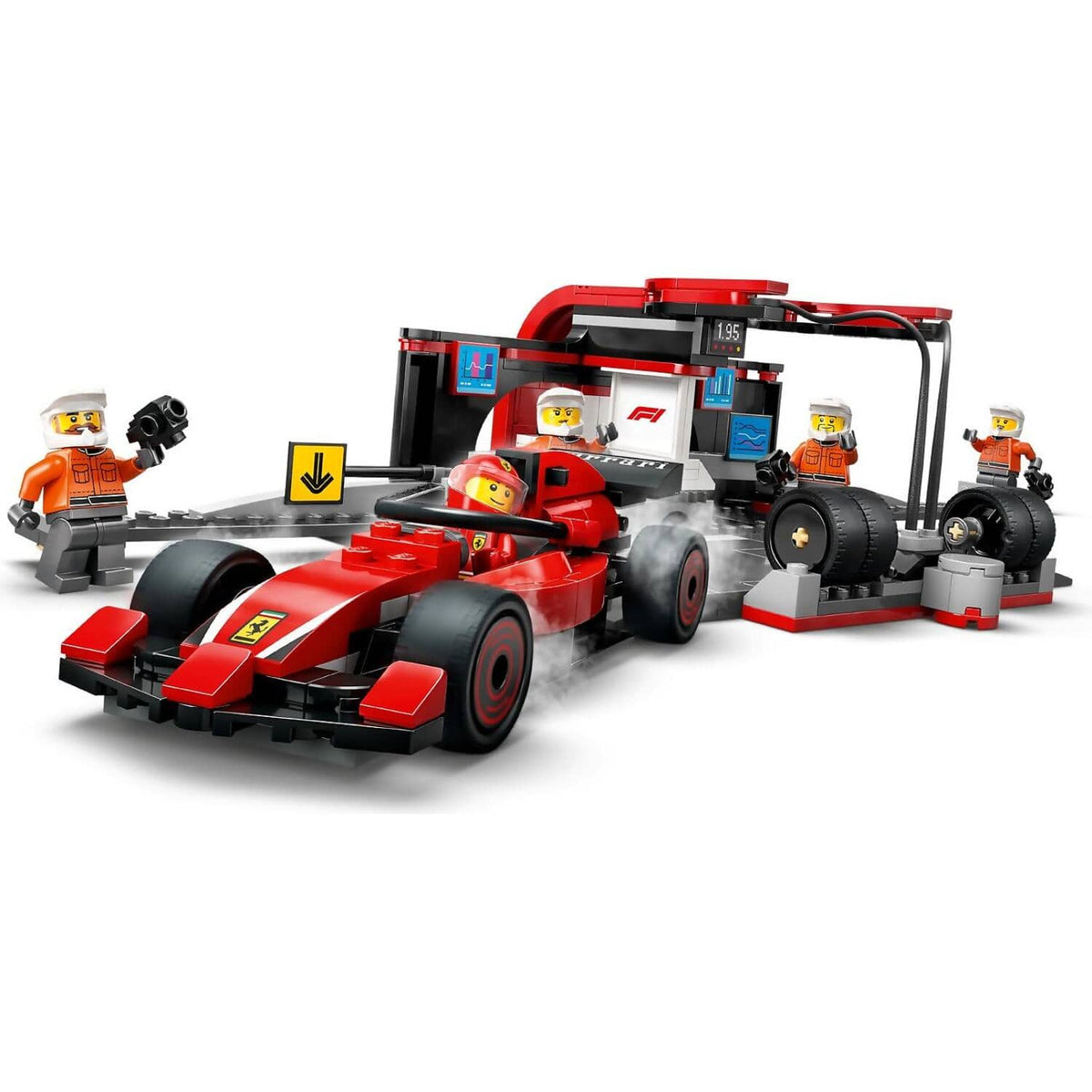 LEGO® 60443 F1 Pit Stop & Pit Crew with Ferrari Car - City