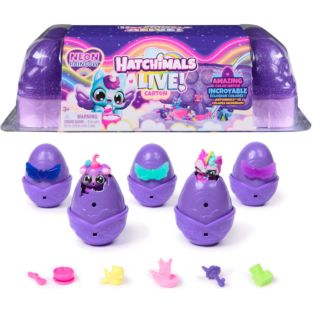 Hatchimals - Alive! - Neon Rainbow Carton