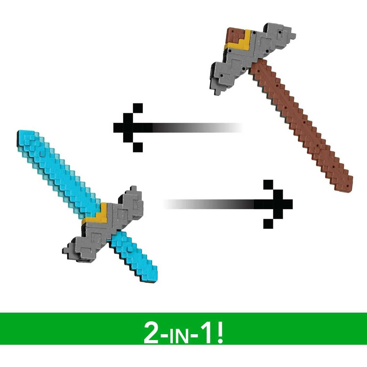 Minecraft - Movie - Click And Switch Sword And Pickaxe Role-play 2-in-1