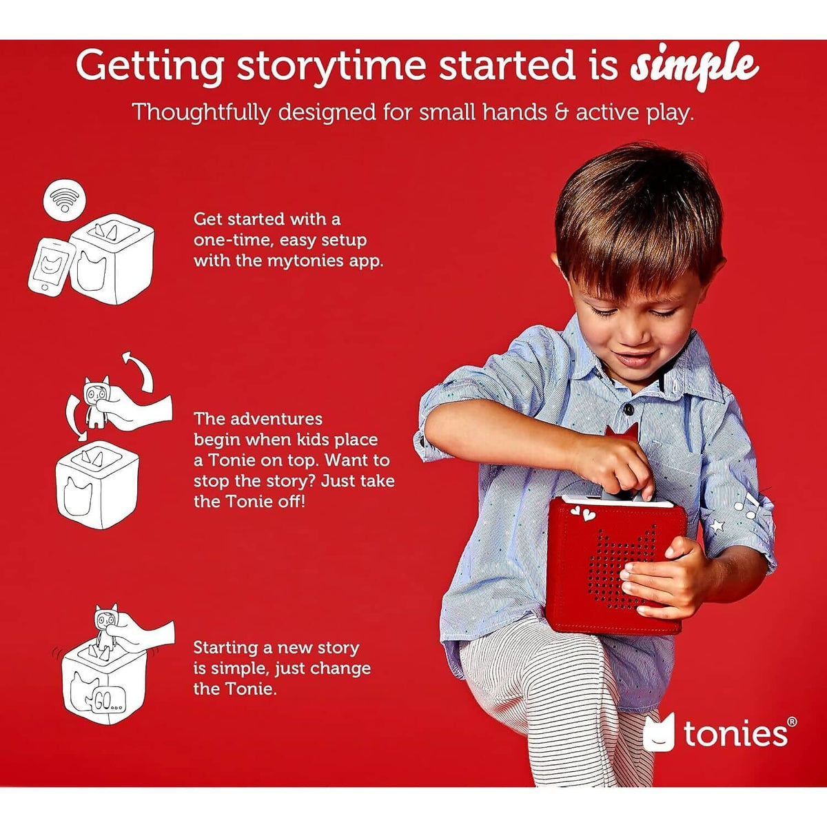 Tonies - Toniebox Playtime Puppy Starter Set - Red Colour