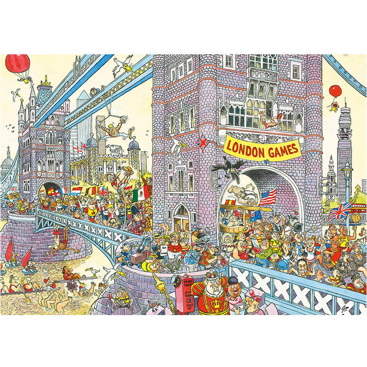 Wasgij? - Retro Mystery No.8 The Final Hurdle! Jigsaw Puzzle 1000pc