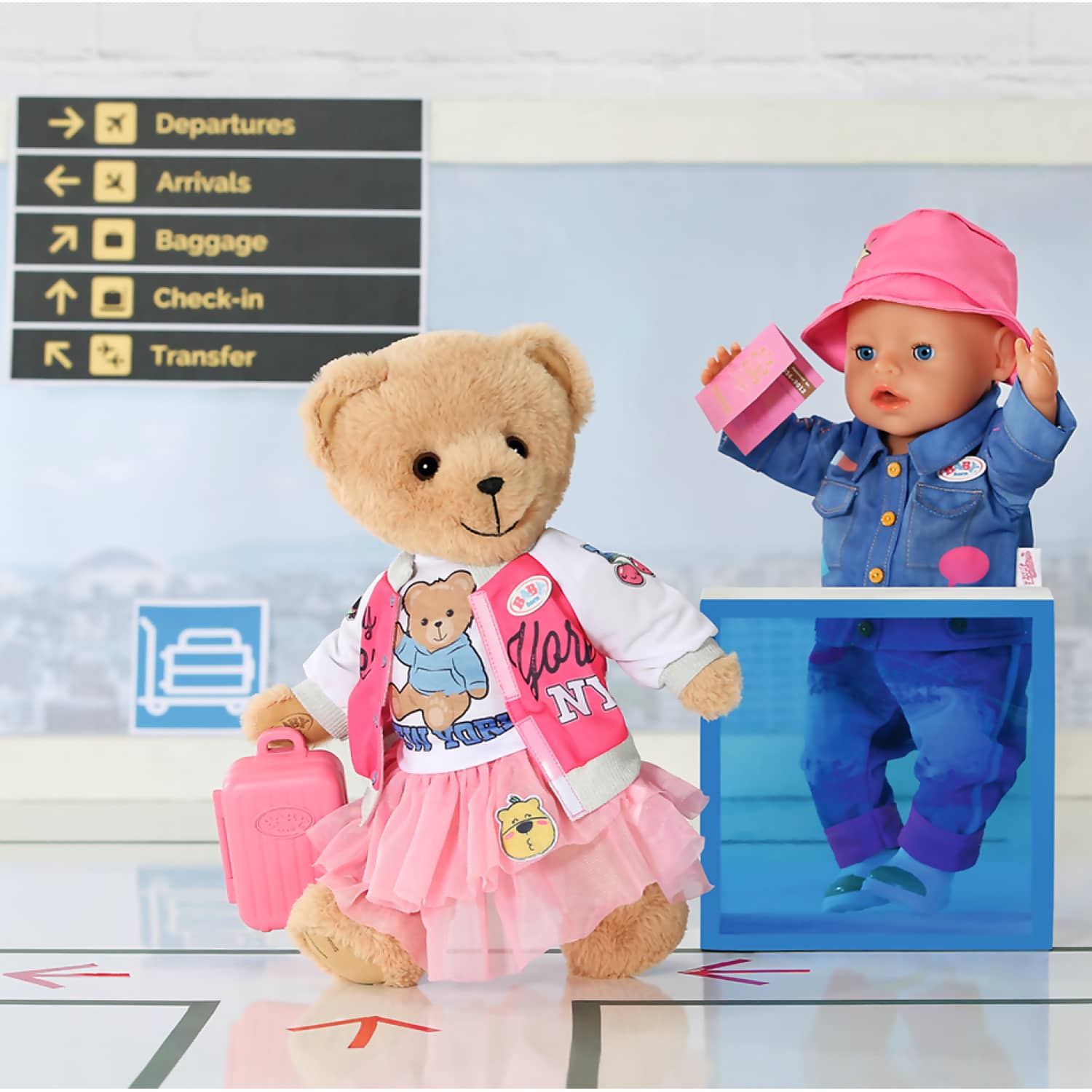 BABY born - Baby Doll Deluxe Travel Outfit Set 43cm (doll Not Included)
