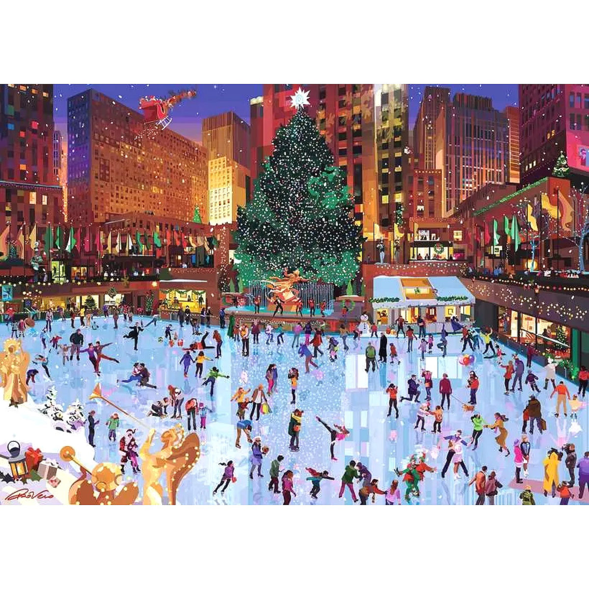 Ravensburger - Rockefeller Centre Joy Jigsaw Puzzle 1000 Pieces - Xmas