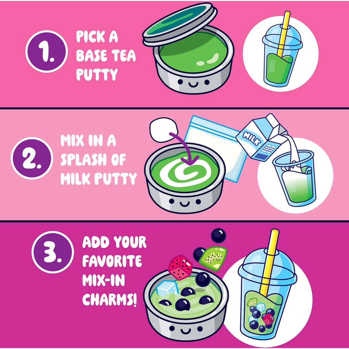 Crazy Aaron's - Mixed By Me Boba Thinking Putty Set