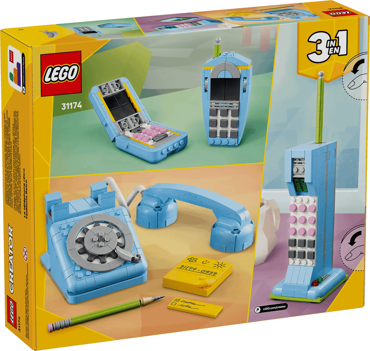 LEGO® 31174 Retro Telephone - Creator 3-in-1