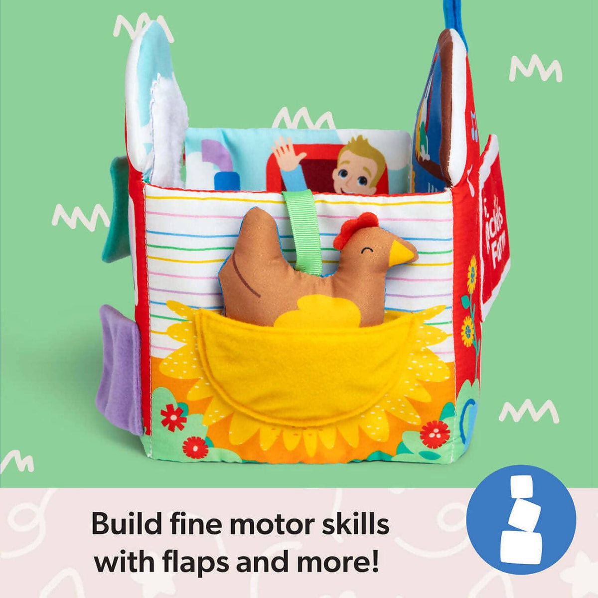 Ms. Rachel - Sensory Learning Farm Soft Book - Spin Master