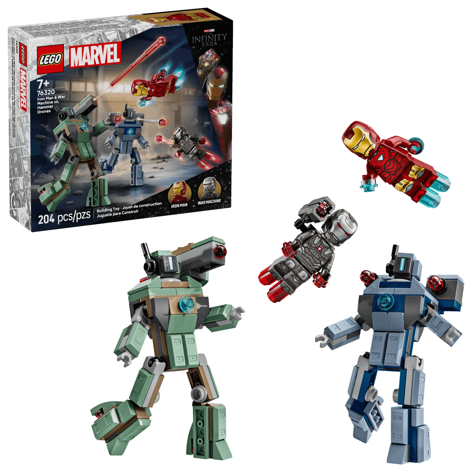 LEGO® 76320 Iron Man & War Machine vs. Hammer Drones - Marvel Super Heroes