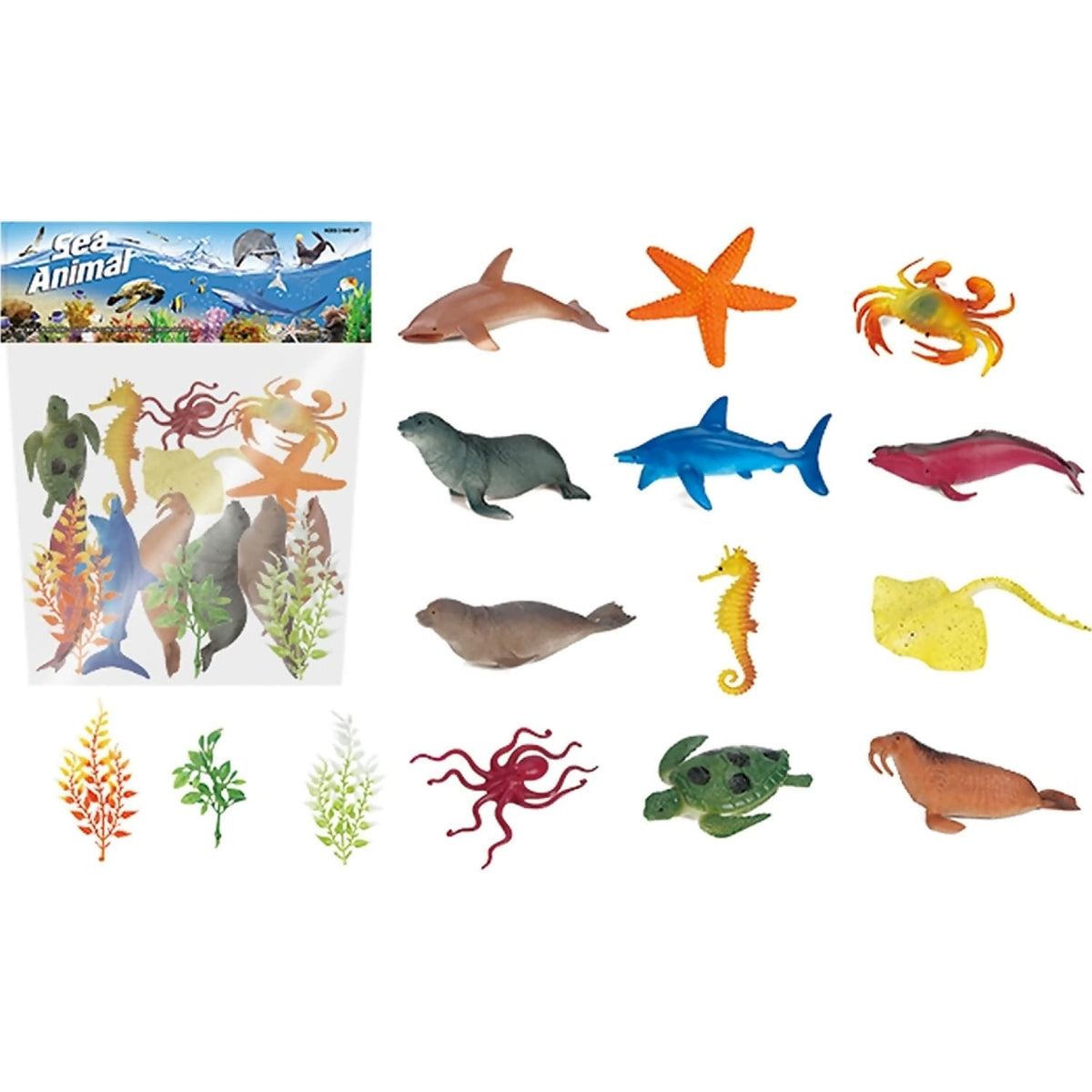 All Brands - Sea Animals In Polybag 12Pce