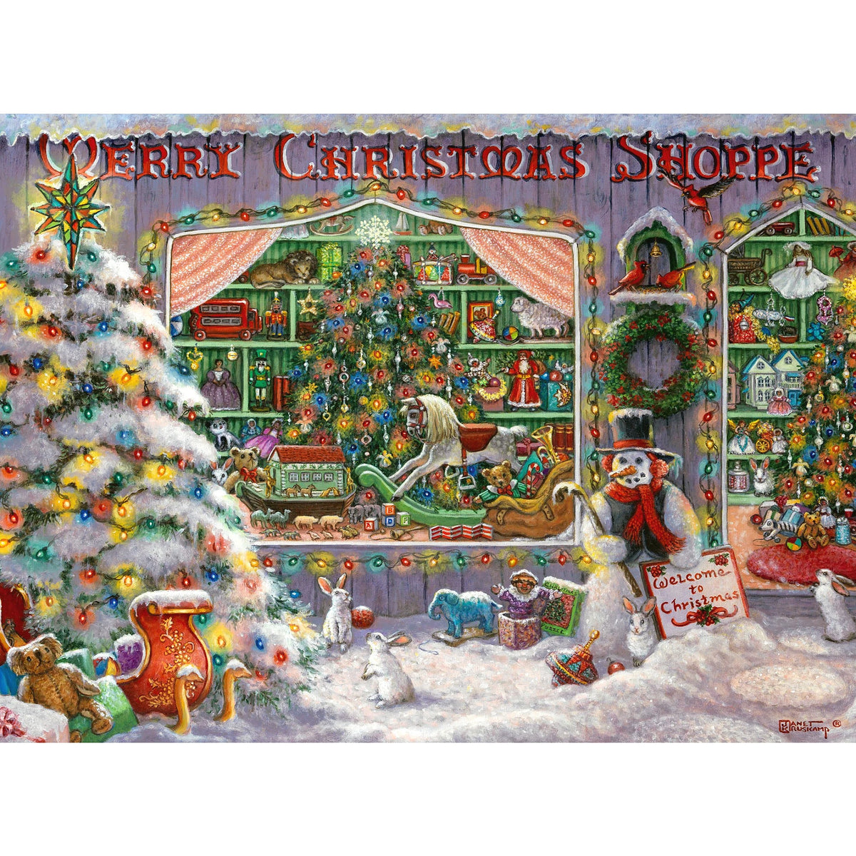 Ravensburger - The Christmas Shop Jigsaw Puzzle 500 Pieces
