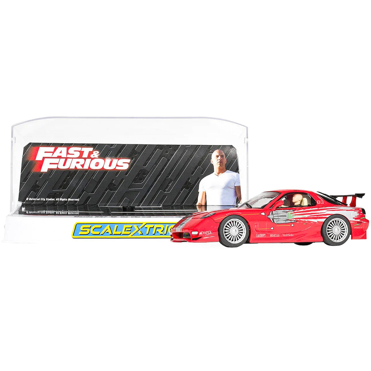 SCALEXTRIC - 1/32 MAZDA RX7 - THE FAST AND THE FURIOUS DOM TURETTO SLOT CAR